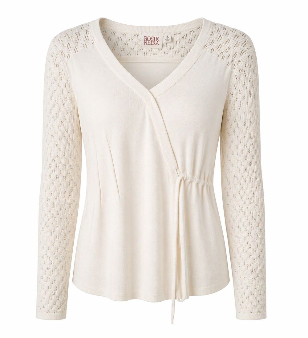Cotton Wool Anthropologie Rosie Neiro Sweater Size XS Natural Materials